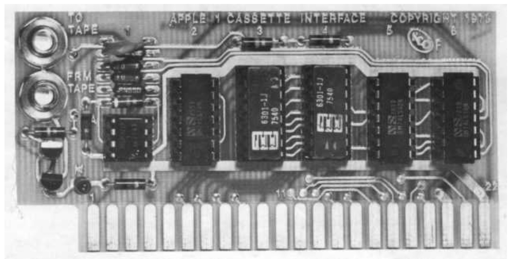 The Apple-1 Cassette Interface or ACI