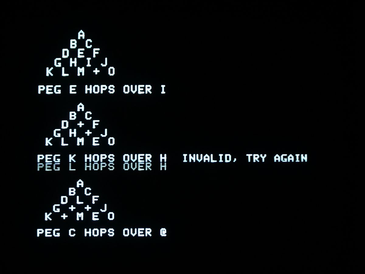 Screenshot of Peg Solitaire